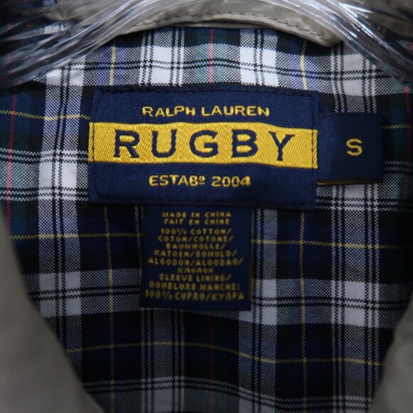 NWT Ralph Lauren Rugby Trench Coat Small Beige Khaki Mid-Length Lightweight - Picture 3 of 10